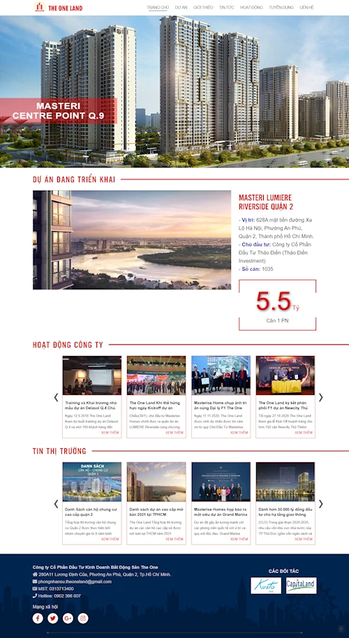Mẫu website đặt phòng khách sạn