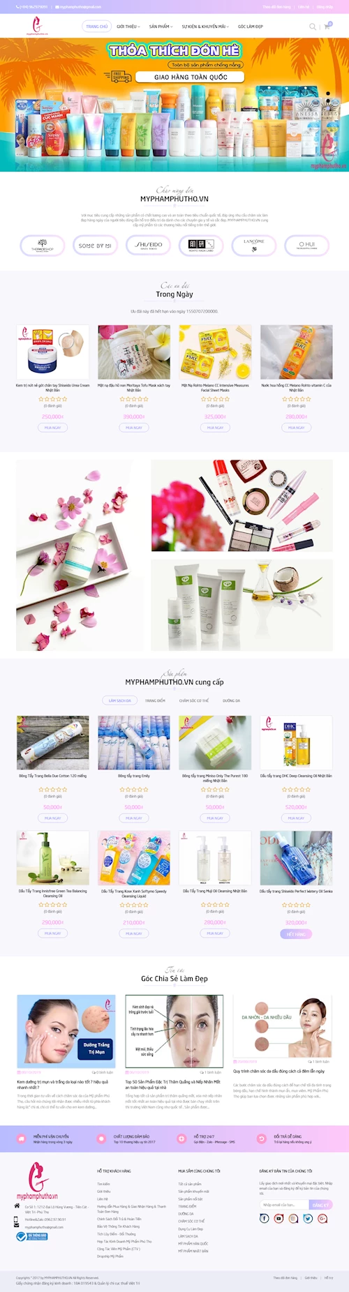 Mẫu website đặt phòng khách sạn
