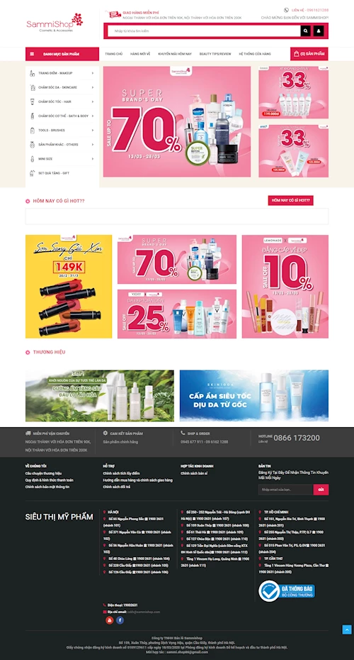 Mẫu website đặt phòng khách sạn