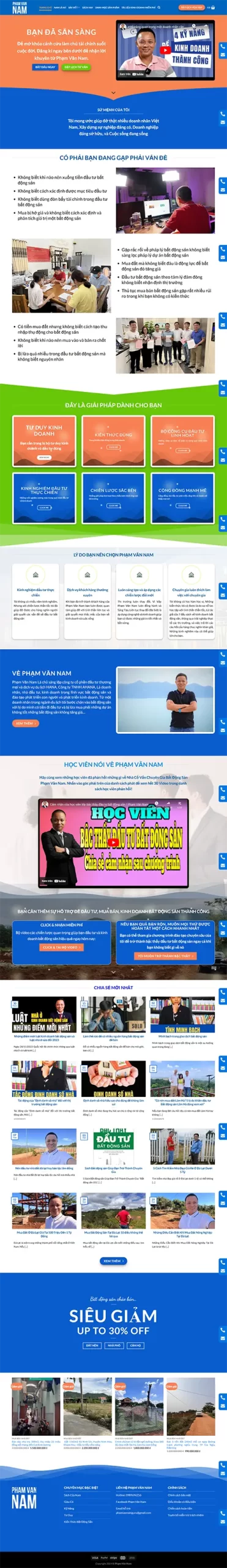 Mẫu website đặt phòng khách sạn