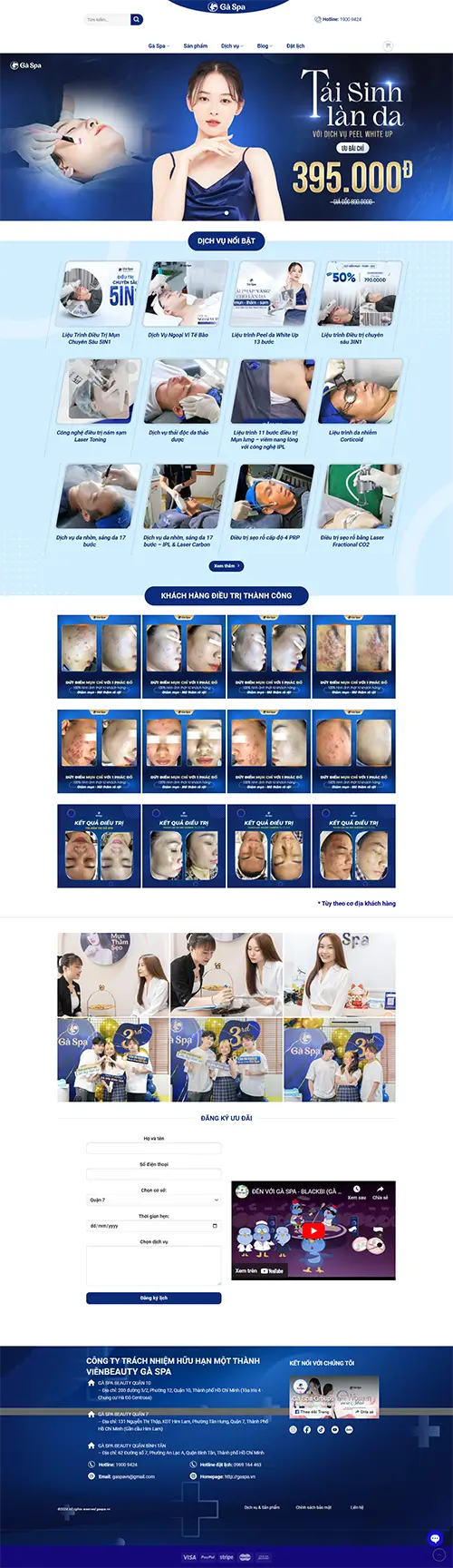 Mẫu website đặt phòng khách sạn