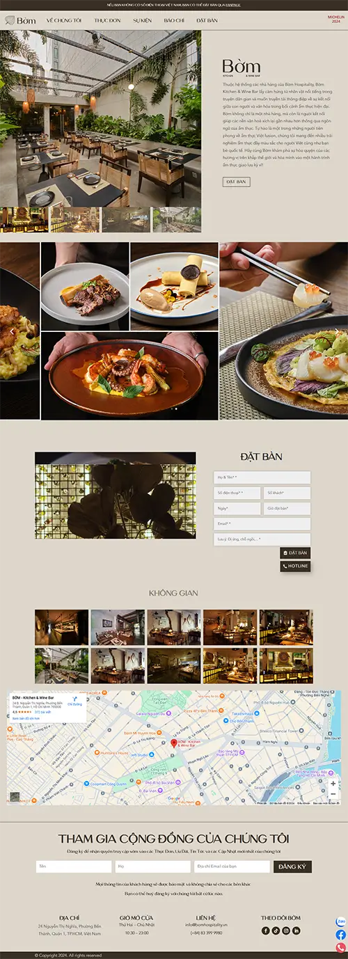 Mẫu website đặt phòng khách sạn