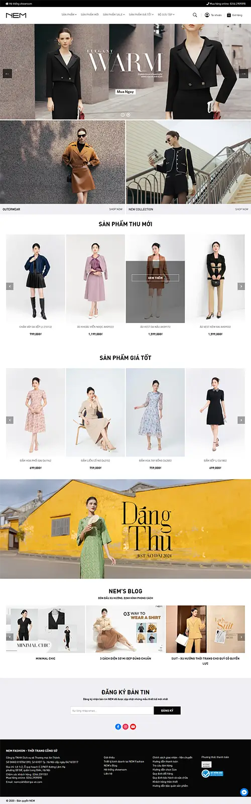 Mẫu website đặt phòng khách sạn