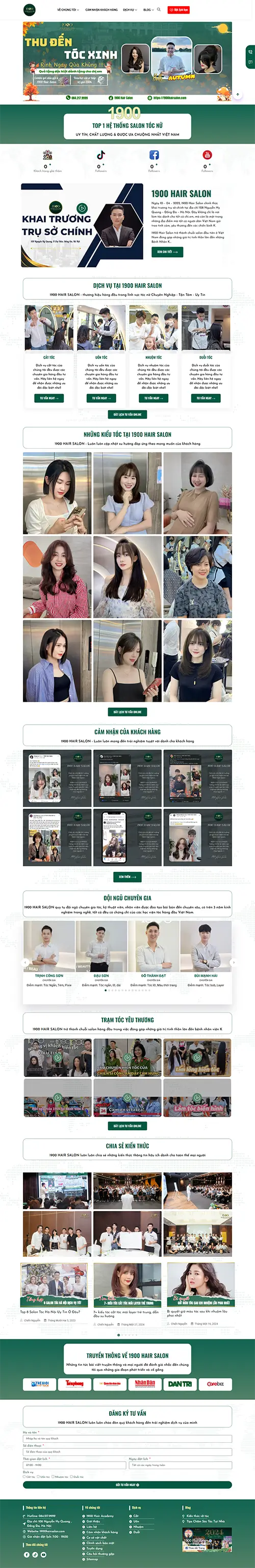 Mẫu website đặt phòng khách sạn