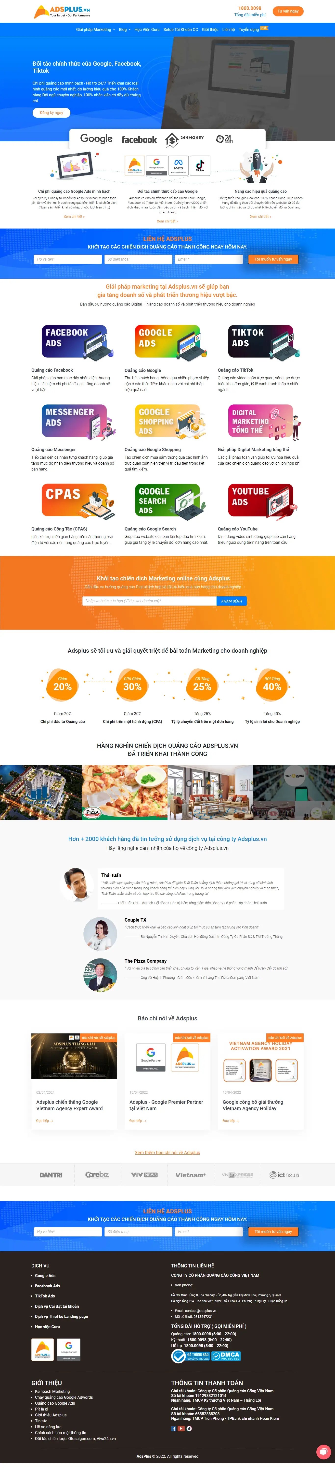 Mẫu website đặt phòng khách sạn