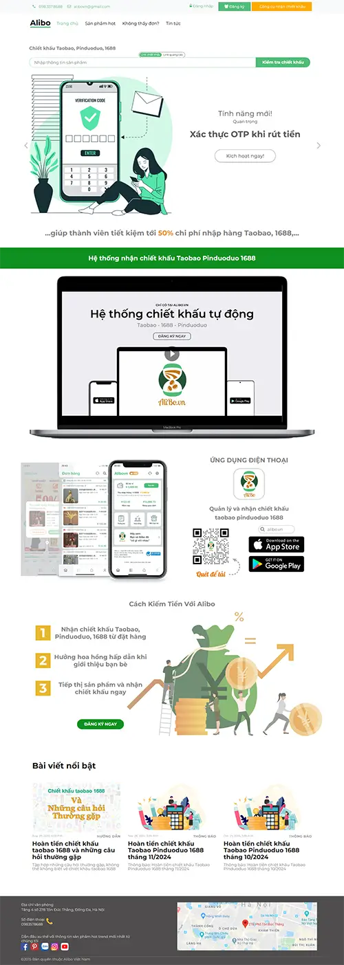 Mẫu website đặt phòng khách sạn