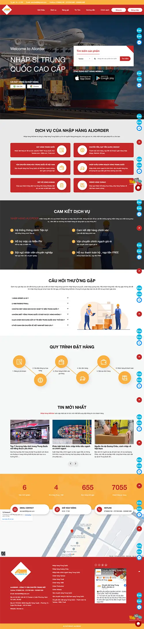 Mẫu website đặt phòng khách sạn