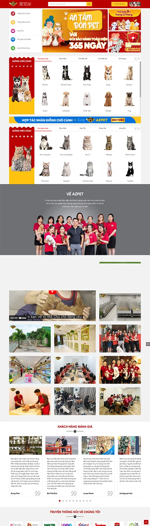 Mẫu website đặt phòng khách sạn