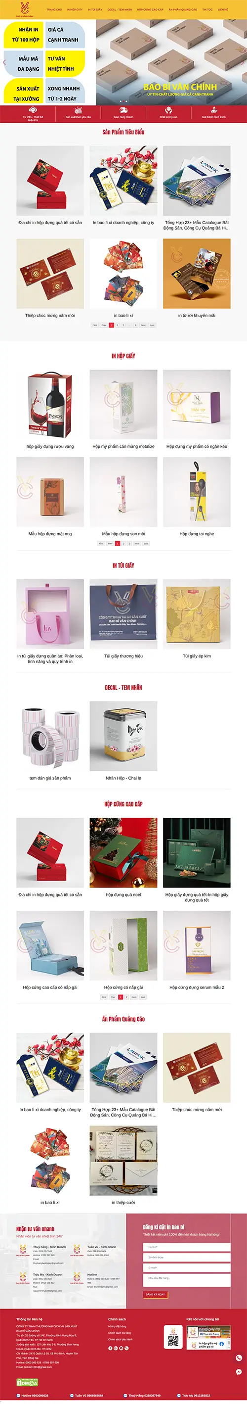 Mẫu website đặt phòng khách sạn