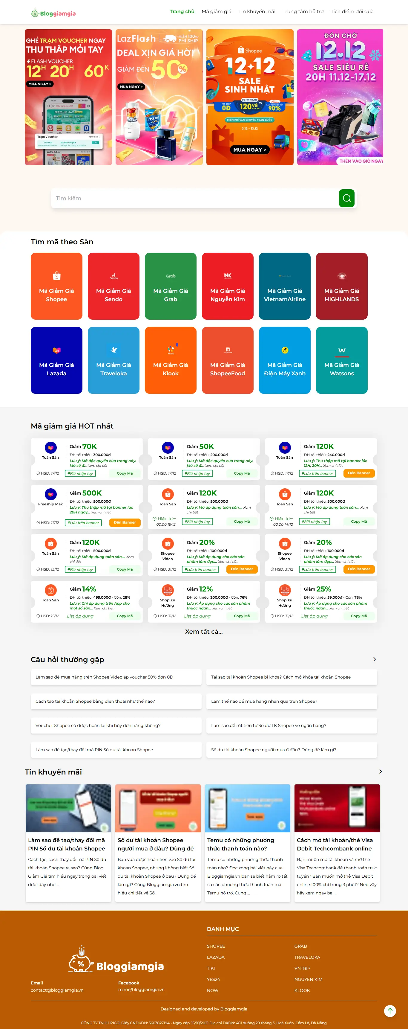 Mẫu website đặt phòng khách sạn