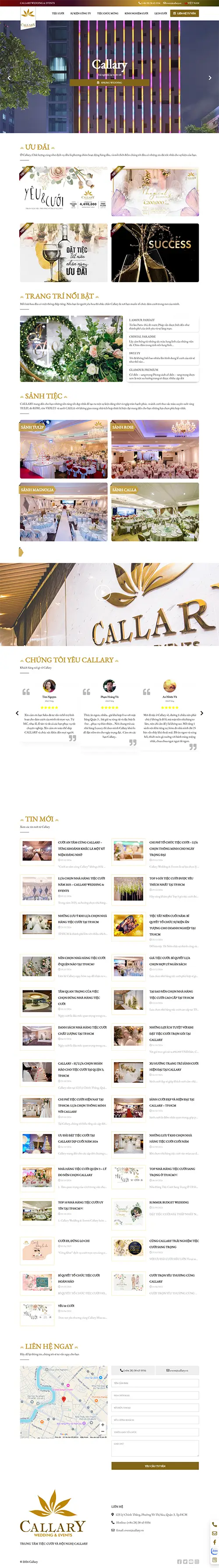 Mẫu website đặt phòng khách sạn