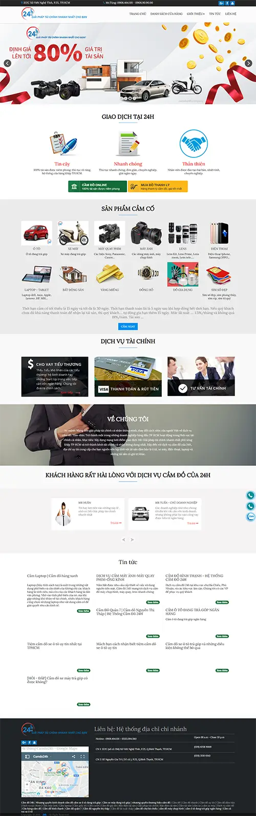 Mẫu website đặt phòng khách sạn