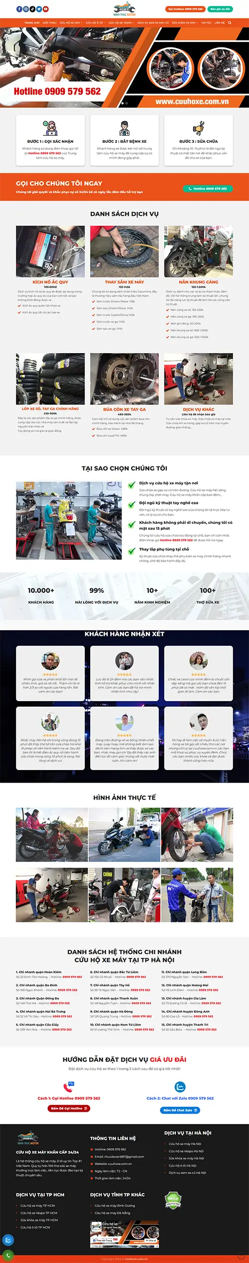 Mẫu website đặt phòng khách sạn