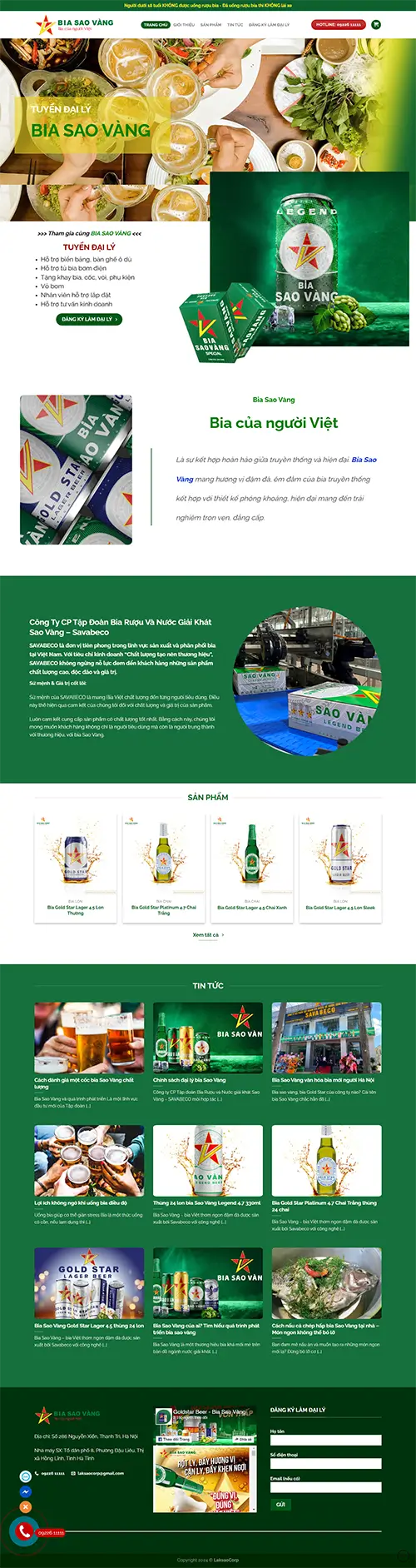 Mẫu website đặt phòng khách sạn