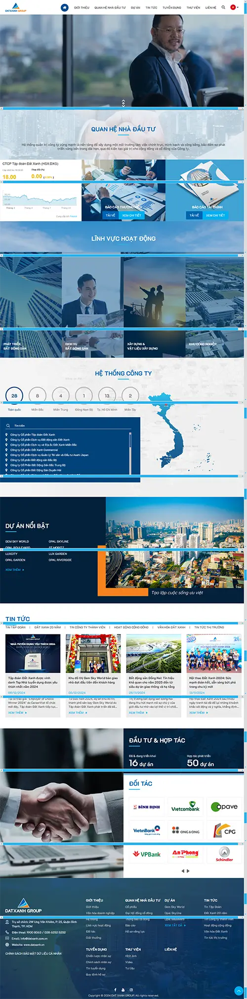 Mẫu website đặt phòng khách sạn