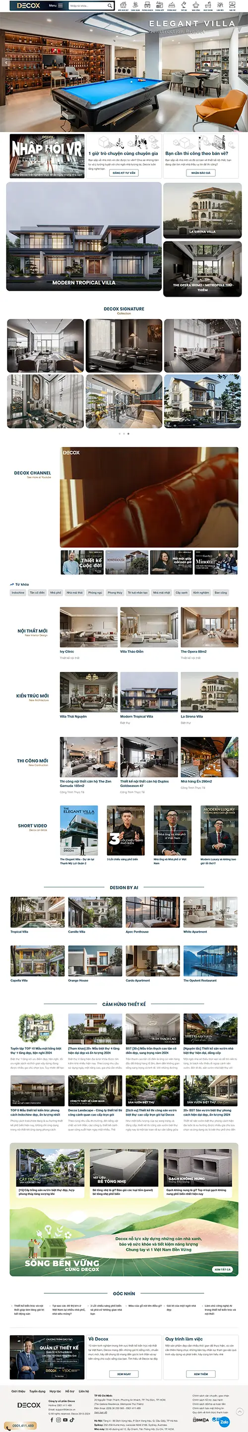 Mẫu website đặt phòng khách sạn