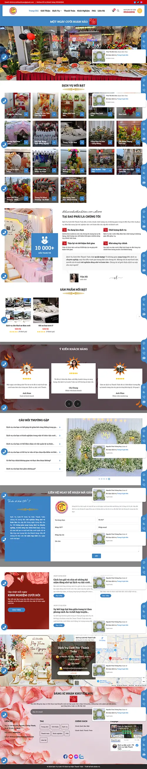 Mẫu website đặt phòng khách sạn