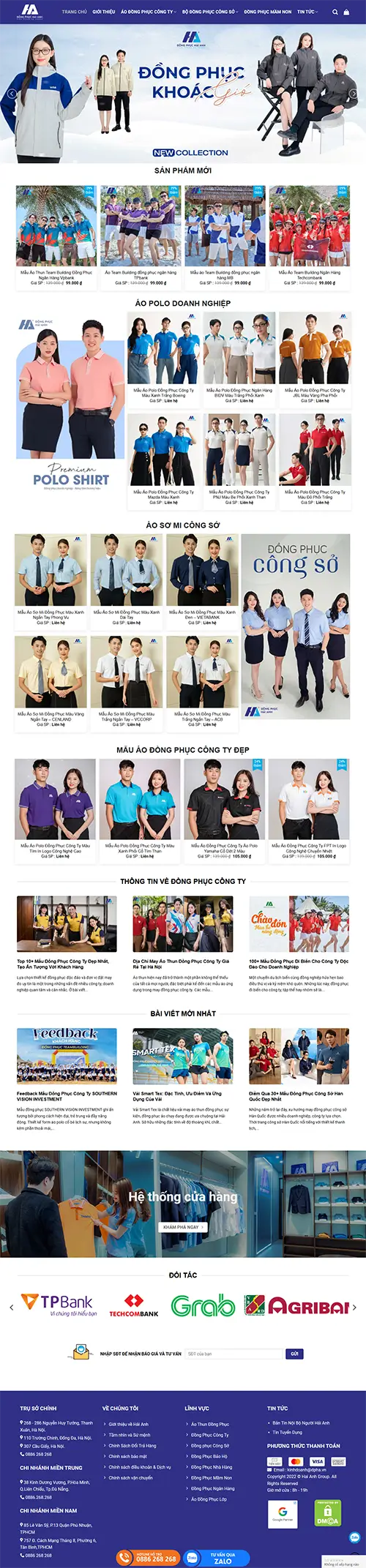 Mẫu website đặt phòng khách sạn