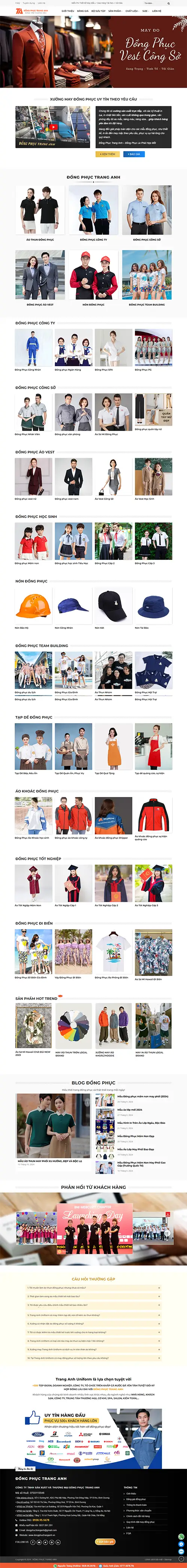 Mẫu website đặt phòng khách sạn