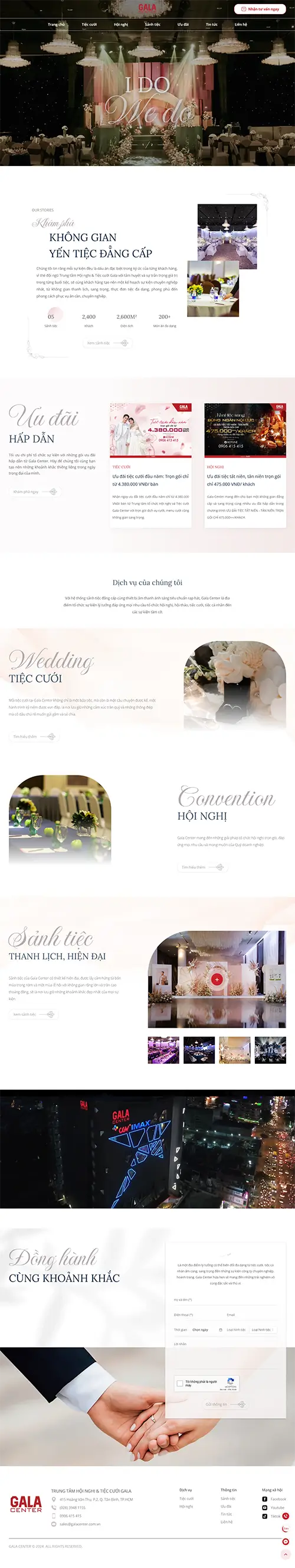 Mẫu website đặt phòng khách sạn