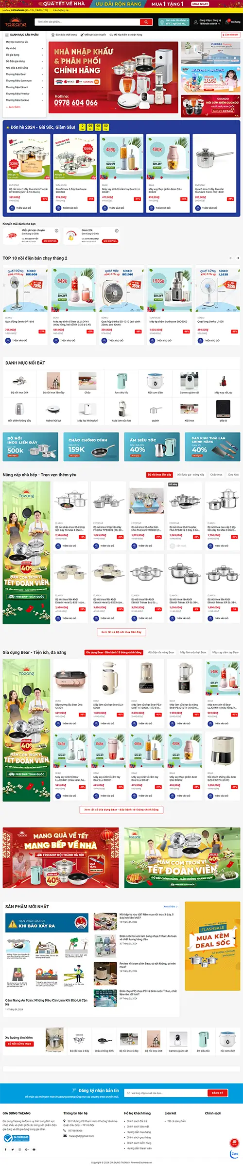 Mẫu website đặt phòng khách sạn