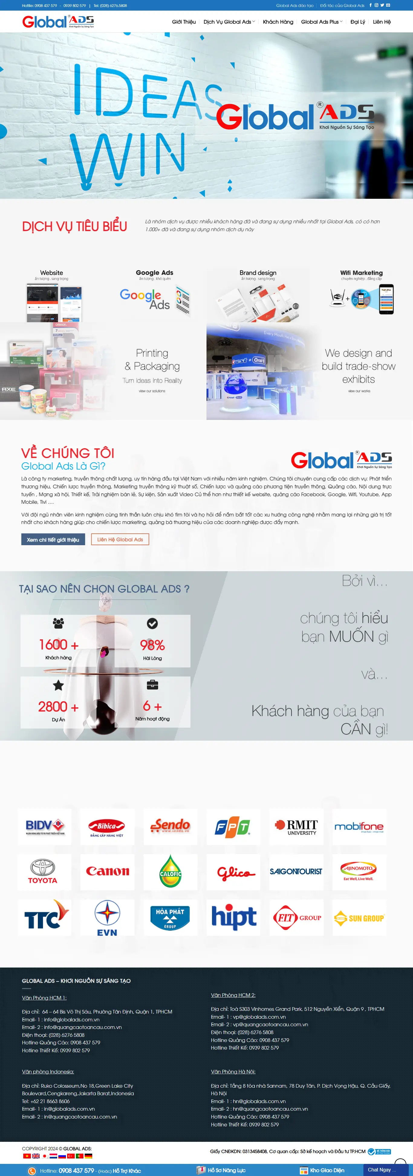Mẫu website đặt phòng khách sạn