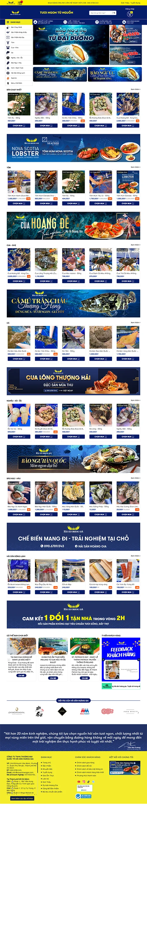 Mẫu website đặt phòng khách sạn