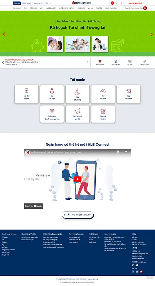 Mẫu website đặt phòng khách sạn