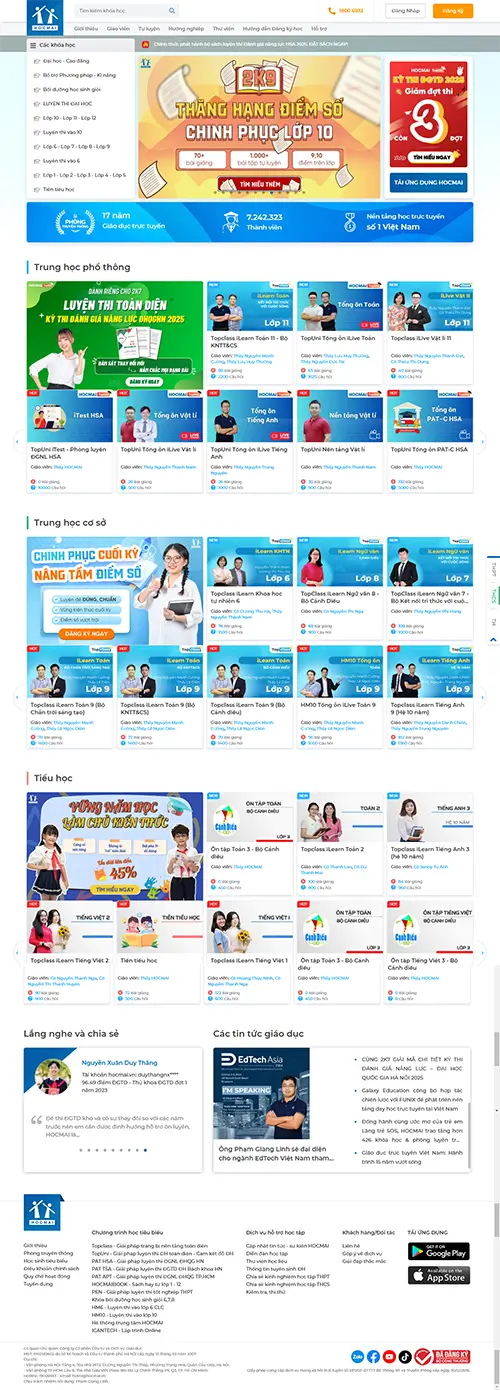 Mẫu website đặt phòng khách sạn