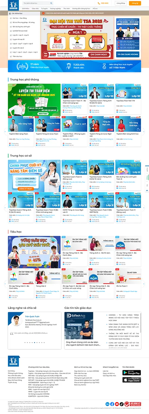 Mẫu website đặt phòng khách sạn