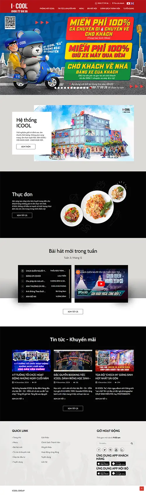 Mẫu website đặt phòng khách sạn