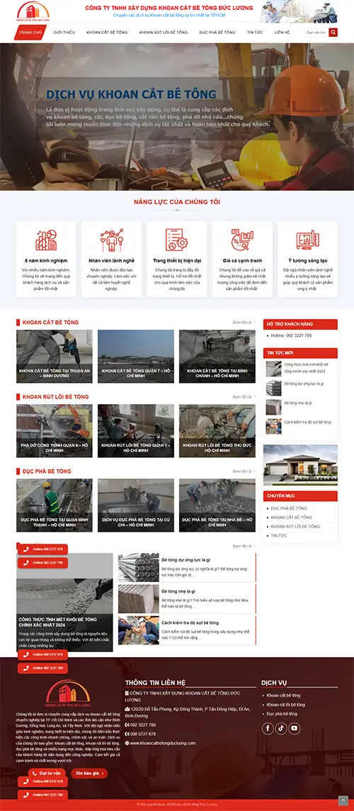 Mẫu website đặt phòng khách sạn