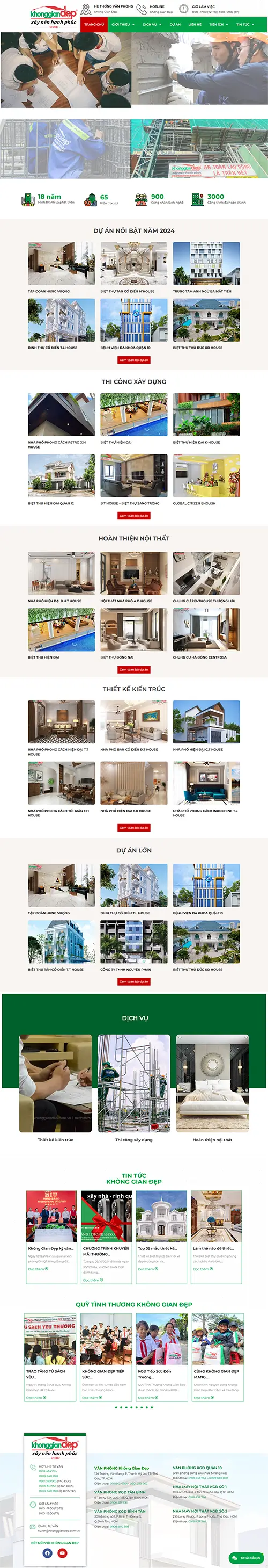 Mẫu website đặt phòng khách sạn