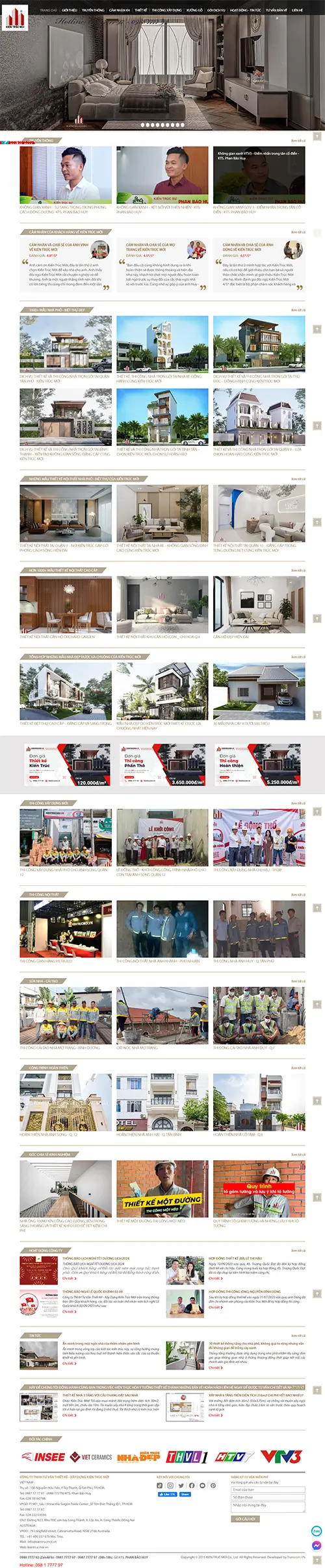Mẫu website đặt phòng khách sạn