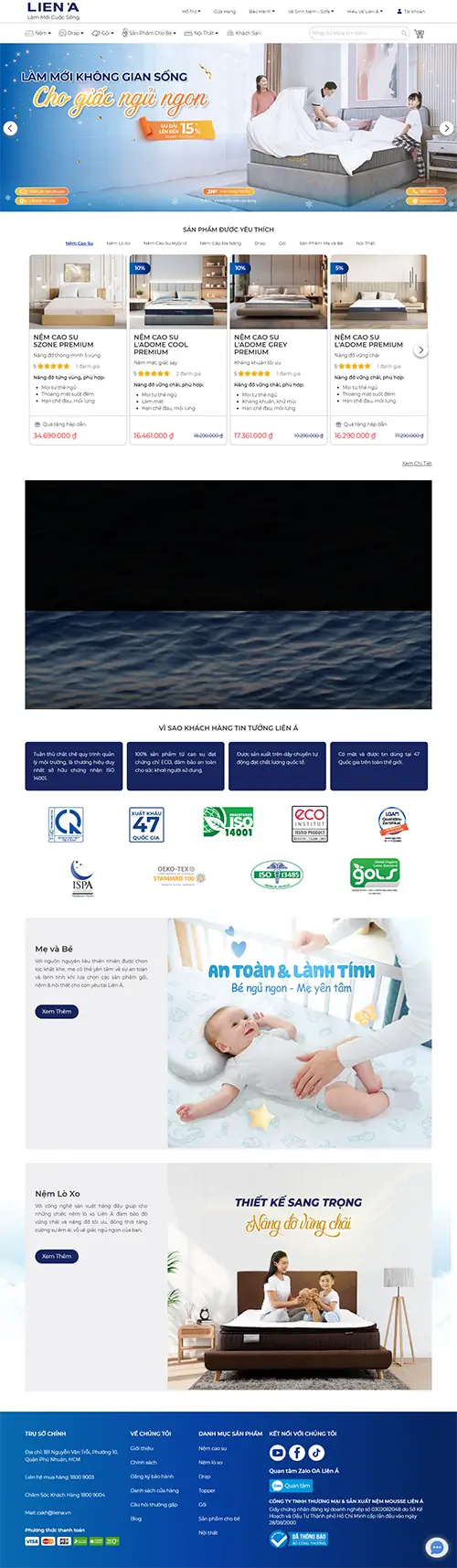 Mẫu website đặt phòng khách sạn
