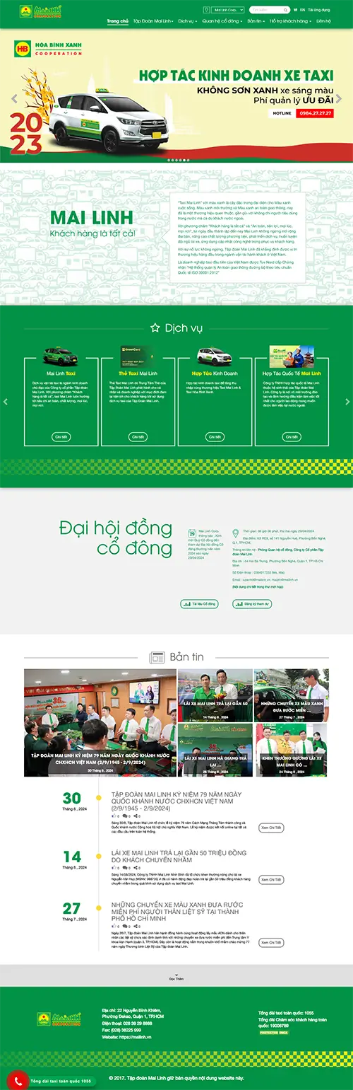 Mẫu website đặt phòng khách sạn