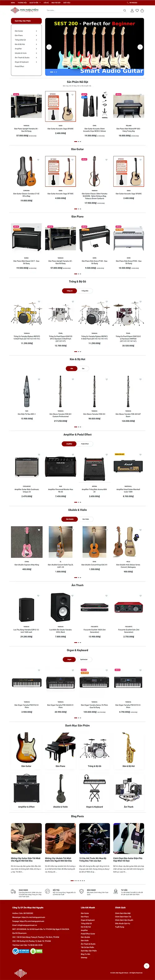 Mẫu website đặt phòng khách sạn