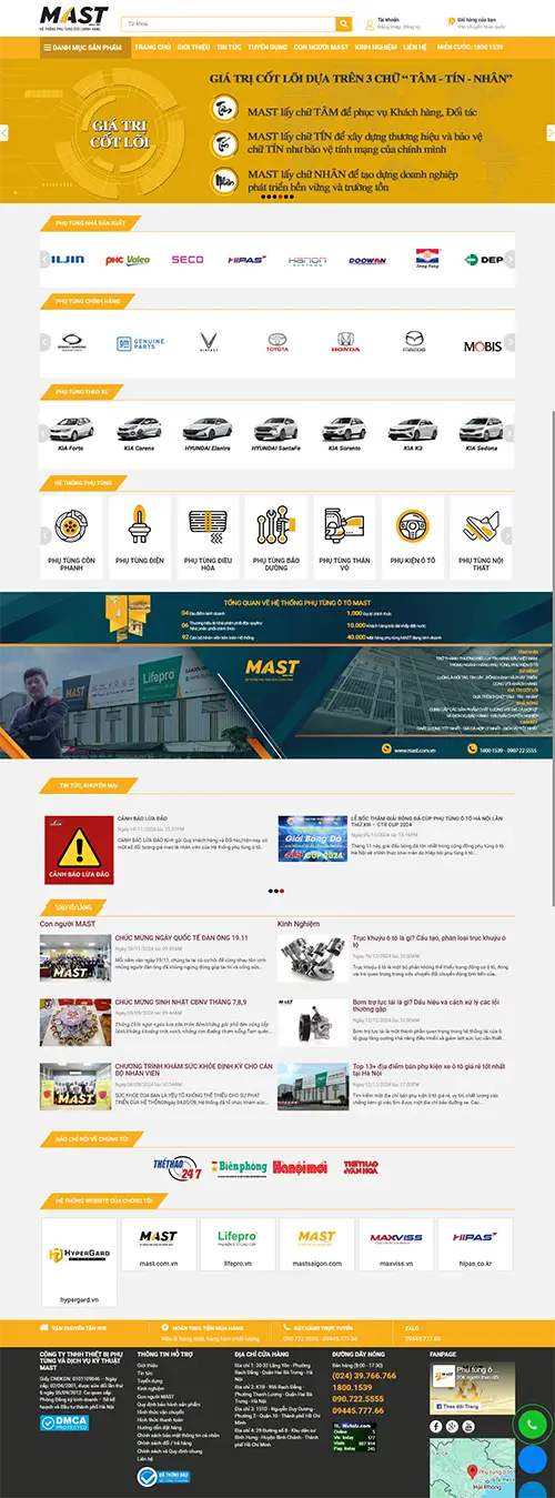 Mẫu website đặt phòng khách sạn