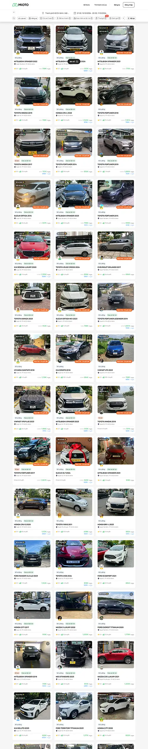 Mẫu website đặt phòng khách sạn