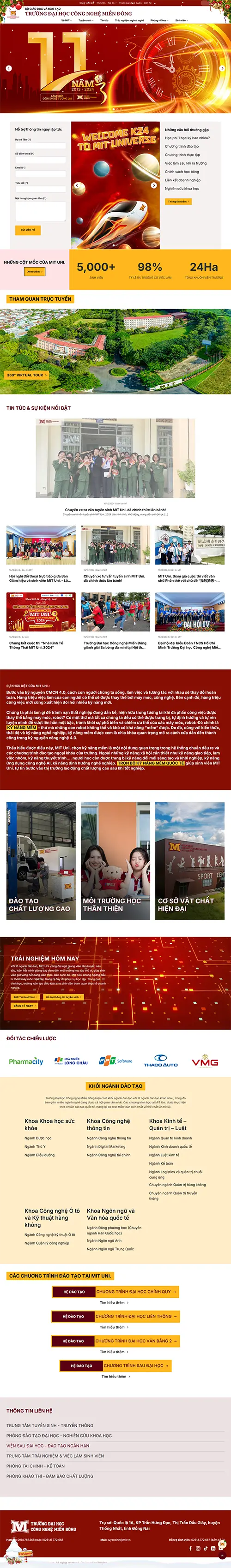 Mẫu website đặt phòng khách sạn