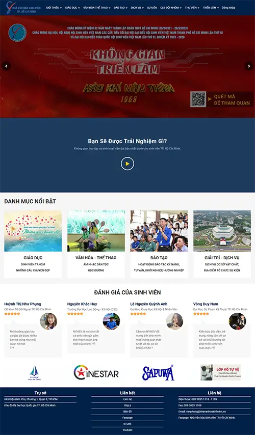 Mẫu website đặt phòng khách sạn