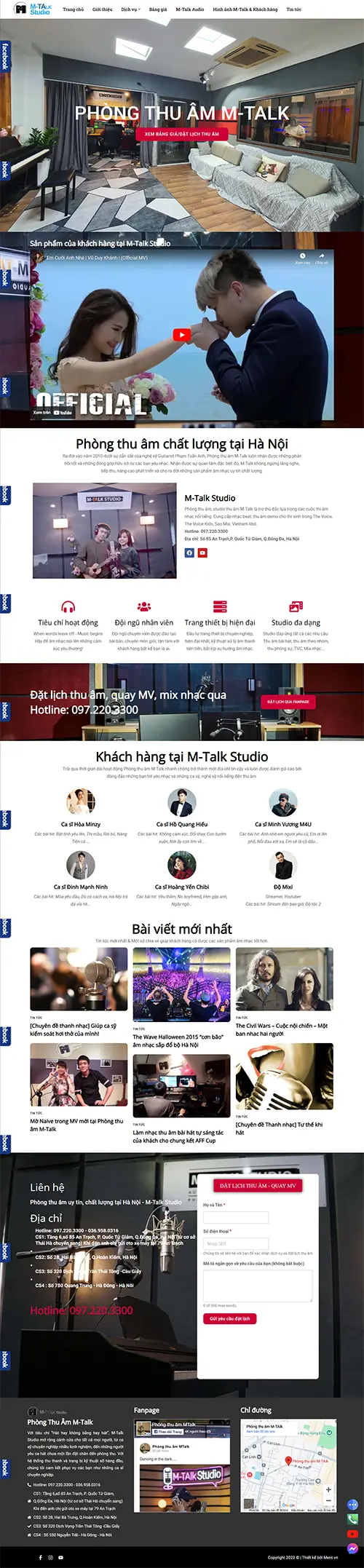 Mẫu website đặt phòng khách sạn