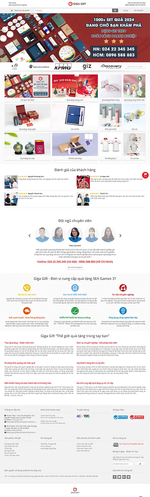 Mẫu website đặt phòng khách sạn
