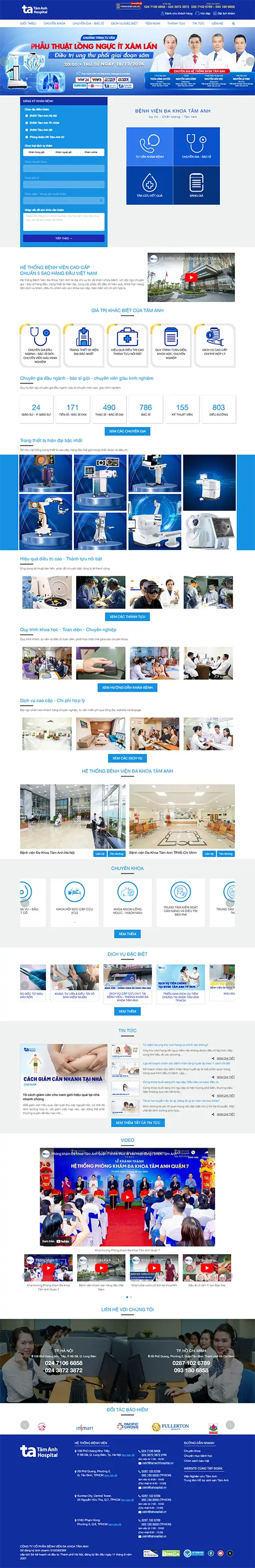 Mẫu website đặt phòng khách sạn