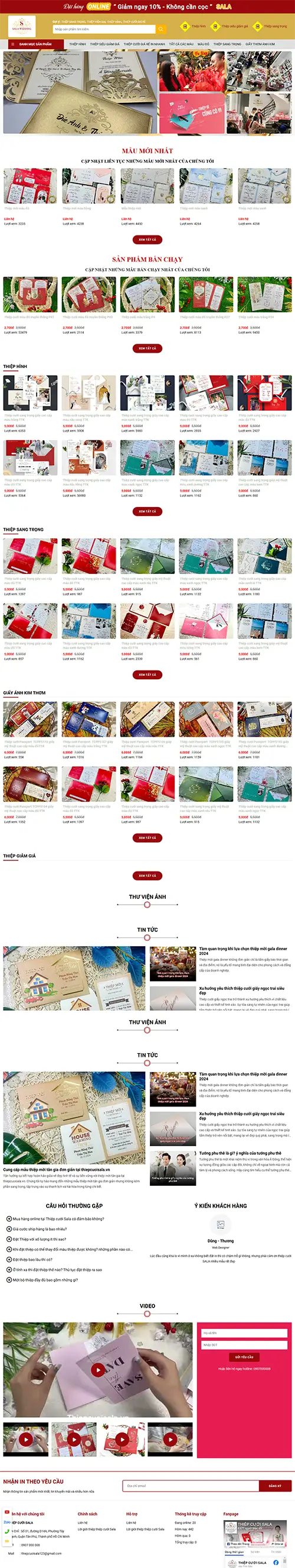 Mẫu website đặt phòng khách sạn