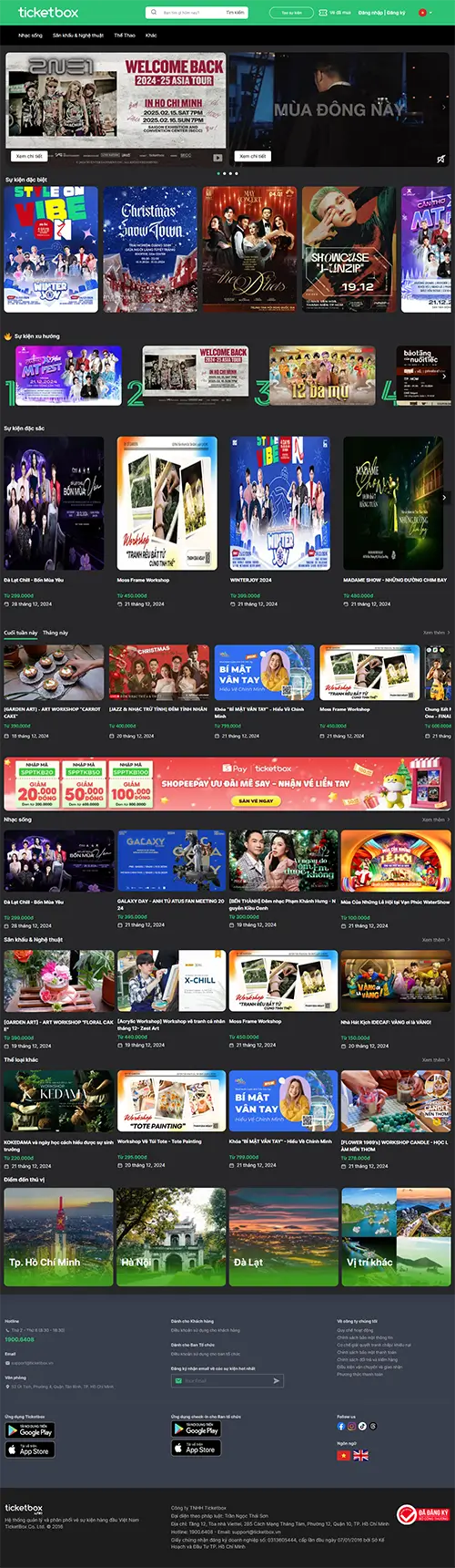 Mẫu website đặt phòng khách sạn
