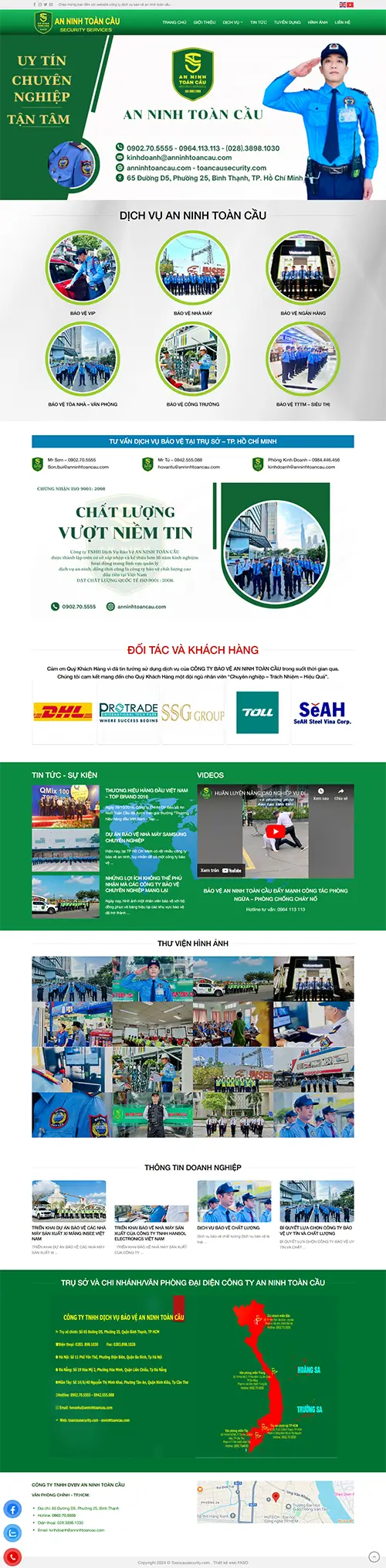 Mẫu website đặt phòng khách sạn