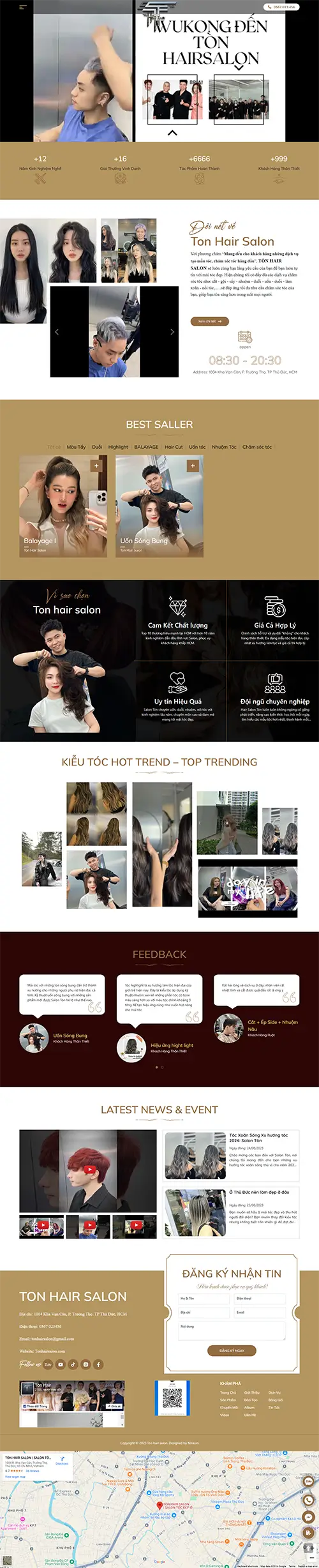 Mẫu website đặt phòng khách sạn