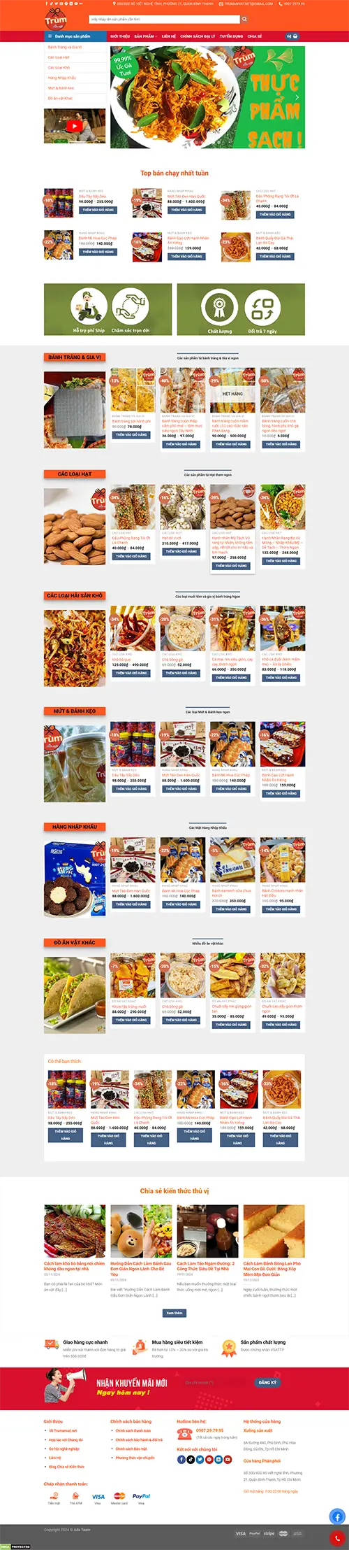 Mẫu website đặt phòng khách sạn