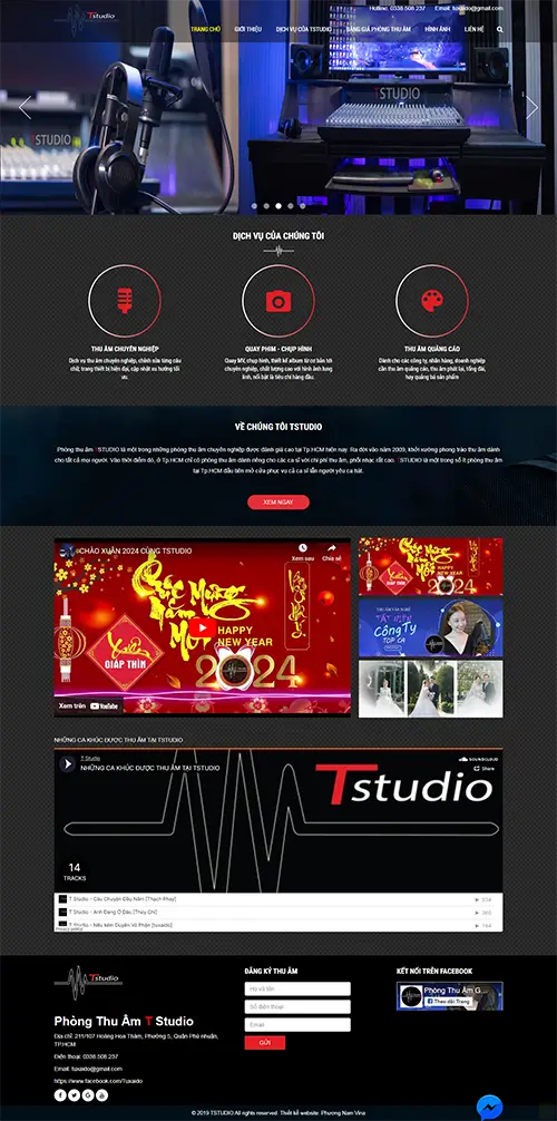 Mẫu website đặt phòng khách sạn